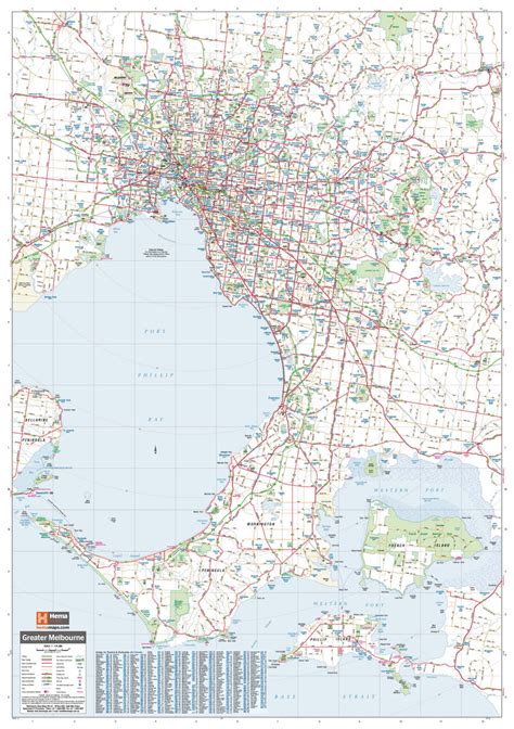 Greater Brisbane Hema Supermap Laminated Mapworld