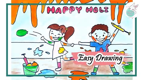 Share More Than 106 Holi Scene Drawing Easy Super Hot Vn