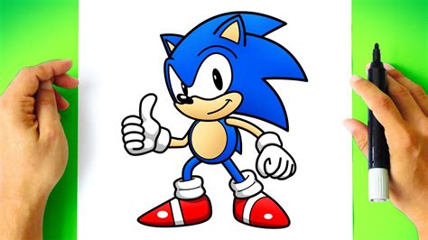 Como Dibujar A Sonic How To Draw Sonic Como Desenhar O Sonic Youtube My XXX Hot Girl