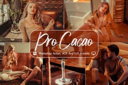 Pro Cacao Photoshop Actions ACR LUT FreePSDvn
