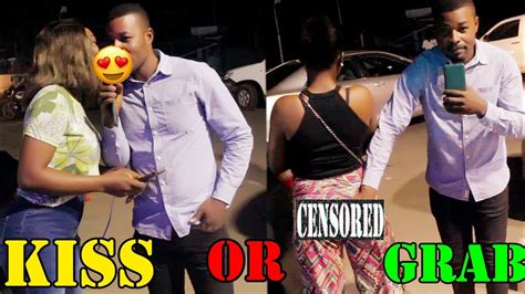 Kiss 💋 Or Grab 🍑 Public Interviewnigeria Version Unghettomathieu Youtube
