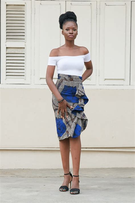 Ankara Pencil Skirt Africa Fashion African Print Midi Etsy