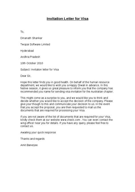 Acceptance letter to a lunch meeting invitation. Invitation Letter To Visit Canada | Letters - Free Sample ...