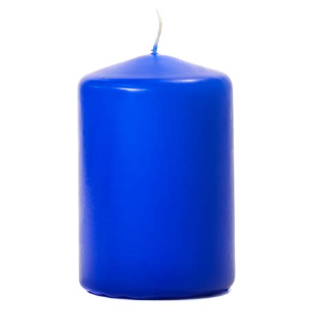 Royal Blue 3 X 4 Unscented Pillar Candles 3 Inch Candles