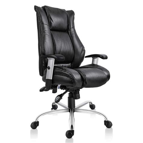 Choose ergonomic, stylish desk chairs clad in leather, wood and acrylic, featuring roller wheels and height levers. Smugdesk Executive Office Chair Ergonomic Heavy Duty Chair ...
