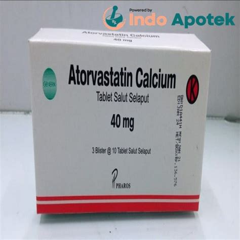Jual Atorvastatin 40mg Tab 10`s Ogbatorvastatinobat Kolesterol