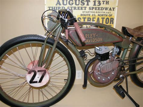 A fun, ne off look a like board track racer that rides like a motorcycle, olid as it travels down the road. Fast is fast...: 1927 Harley Davidson board track racer ...
