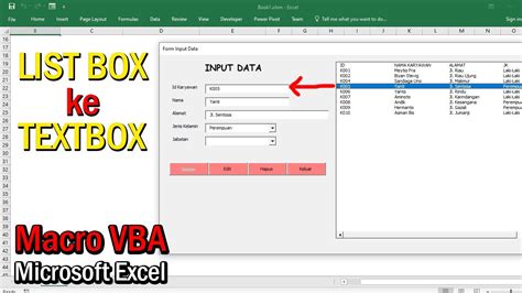 Cara Menggunakan Listbox Pada Visual Basic Excel