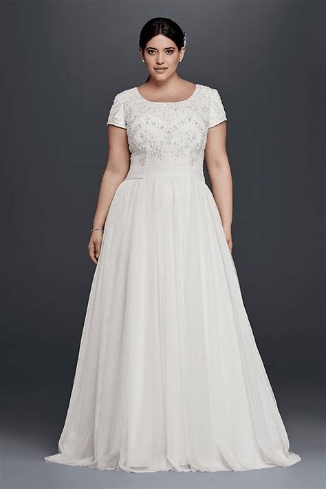 Shop floryday for affordable dresses. 25 Modest Plus Size Wedding Dresses | LDS Wedding