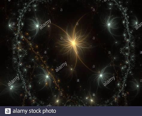 Download This Stock Image Soft Glowing Layered Abstract Fractal