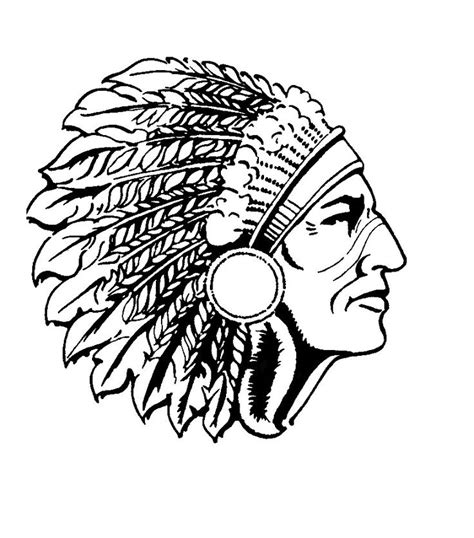 Indian Headdress Silhouette At Getdrawings Free Download