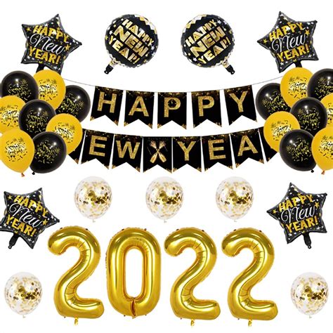 Buy 2022 New Year Eve Party Decorations Kit 32 Inches Gold 2022