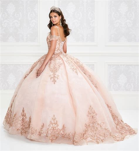 Princesa By Ariana Vara Pr12008 Beaded V Neck Ball Gown Quinceanera