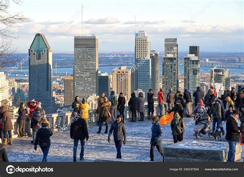 Montreal Canada January 2019 Scenic View Downtown Montreal