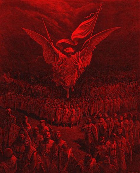 Anjo Liderando As Cruzadas A Jerusalém Gustave Doré Dark Fantasy