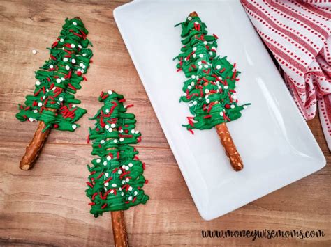 Christmas Tree Pretzels 3 Ingredient Candy Recipe Moneywise Moms