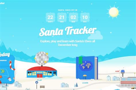 Explore, play and learn with santa's elves all december long. Google's Santa Tracker counts down to Christmas