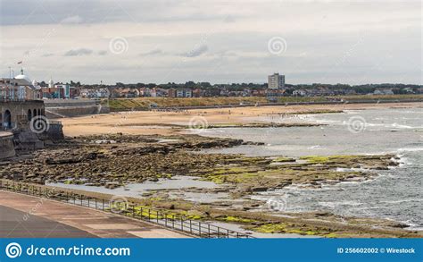 A View Of Whitley Bay Beach On The North East England Coast Uk