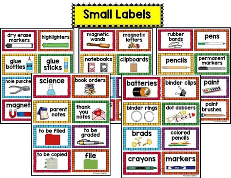 Classroom Supply Labels Editable Classroom Supplies Labels Classroom