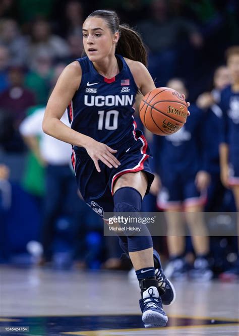 nika muhl of the uconn huskies brings the ball up court during the news photo getty images