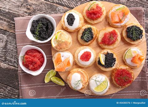 Canapes Finger Food Stock Photo Image Of Board Cuisine 45430376