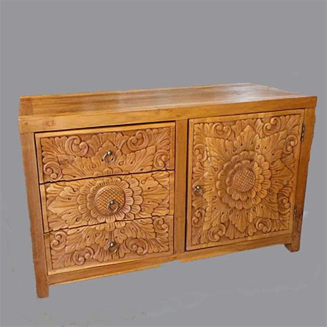 Buy teak kitchen cabinets & cupboards and get the best deals at the lowest prices on ebay! Low Carved Teak cabinet natural ⋆ That Bali Shop