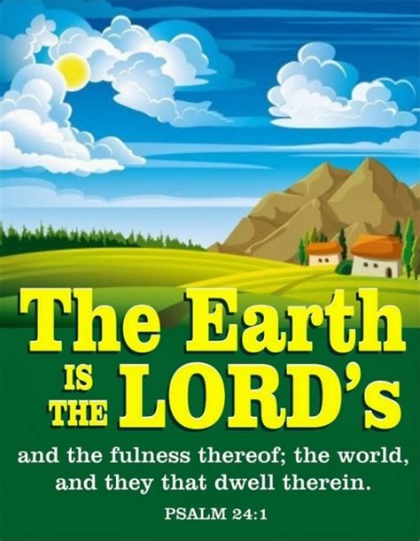 Psalm 241 Kjv The Earth Is The Lords And The Faithful In Christ