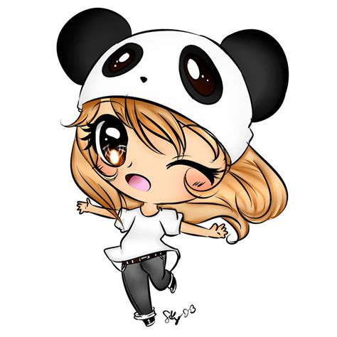 Chibi Panda By Endlessbluesky D5vo2te By