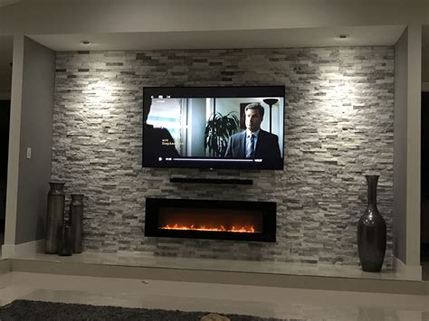 Pin By Gregg Browne On Stone Wall Tv Wall Decor Home Theater Rooms