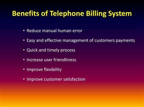 Ppt Telephone Billing System By Customsoft Powerpoint Presentation