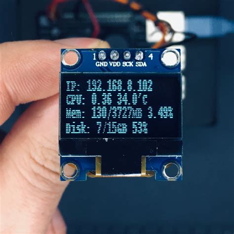 Raspberry Pi Monitoring System Via Oled Display Module Raspberry Pi Maker Pro