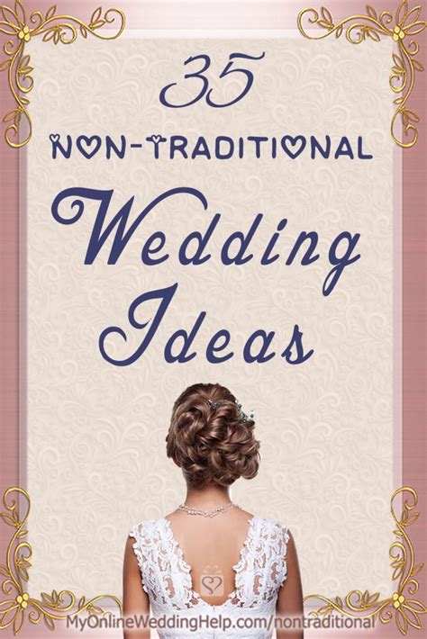 A naming ceremony is a stage at which a person or persons is officially assigned a name. 35 Non-traditional Wedding Ideas You May Not Have Thought About - My Online Wedding Help ...
