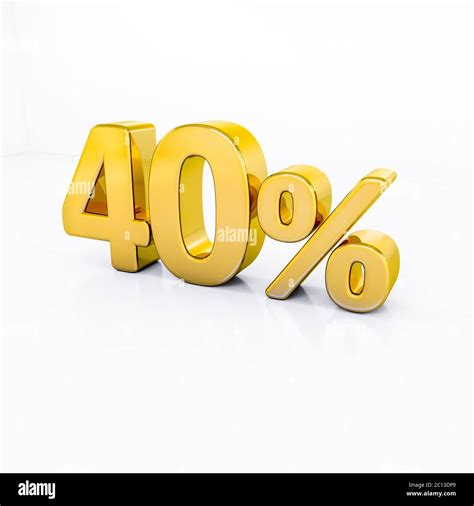 Gold Percent Sign Stock Photo Alamy