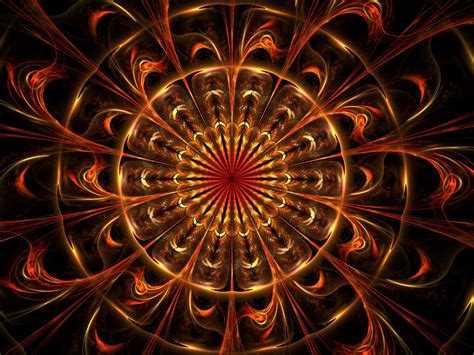 Wallpaper Fractal Pattern Abstraction Tangled Symmetry Hd