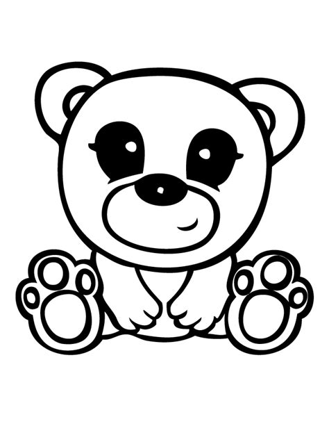 Cute Bear Coloring Pages - Coloring Home