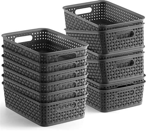 12 pack ] plastic storage baskets small pantry india ubuy