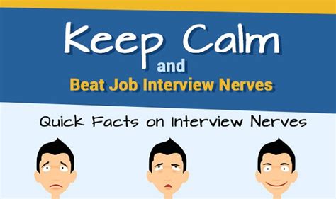 How To Calm Job Interview Nerves Infographic Visualistan