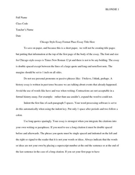 The chicago manual of style (cms) is the preferred formatting and style guidelines used by the disciplines of history, philosophy, religion, and the arts. 007 Essay Example Chicago Style New Essaysmat Informative Paper Without Title Page Outline Sampl ...