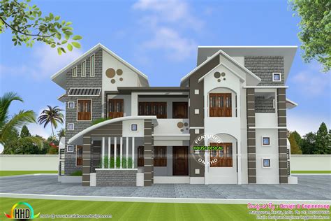 Modern shed roof cabin modern shed roof house plans. 288 square meter mix roof house - Kerala home design and ...