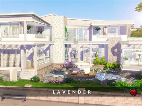 Lavender House By Melapples From Tsr • Sims 4 Downloads
