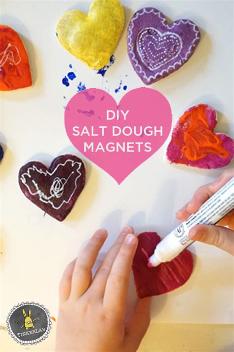 Valentine Crafts For Kids Salt Dough Magnets Tinkerlab