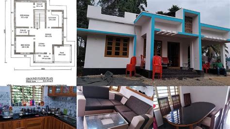 1000 Square Feet 2 Bedroom Low Budget Simple House And Plan Home Pictures
