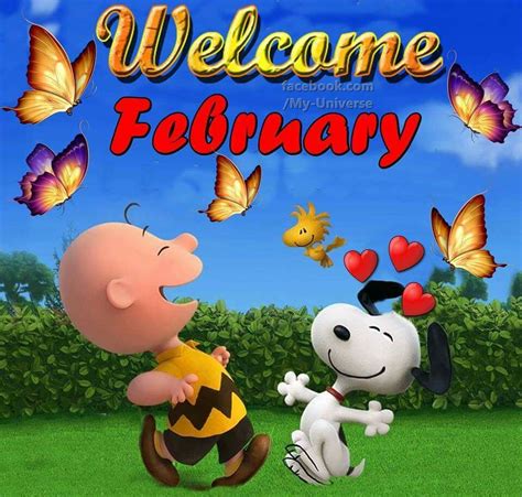Welcome February Snoopy Images Charlie Brown And Snoopy Snoopy Love