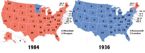 Reagan Mondale Map Monstro Blog