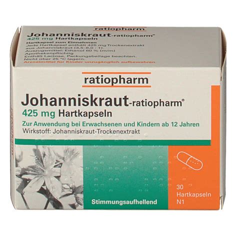 Johanniskraut Ratiopharm Mg Hartkapseln St Shop Apotheke At
