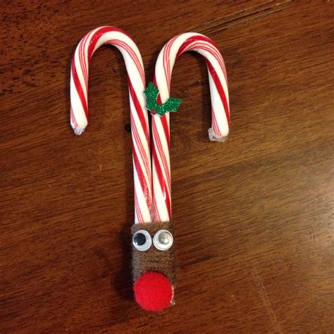 A Candy Cane Reindeer Candy Cane Reindeer Christmas Crafts