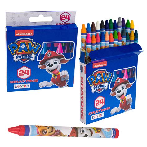 Wholesale Paw Patrol 24ct Crayons Multicolor