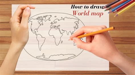 How To Draw World Map Youtube