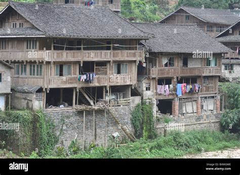 Wooden Houses In China High Resolution Stock Photography And Images Alamy