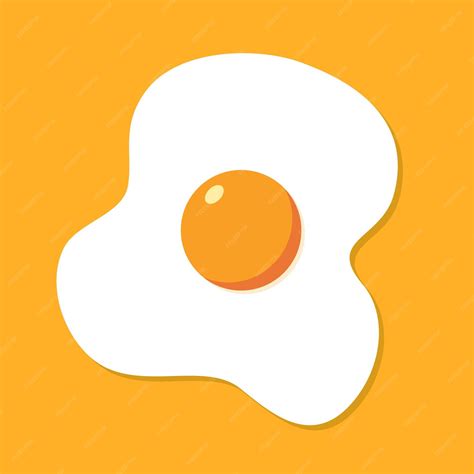 Premium Vector Fried Egg Breakfast Cartoon Icon Isolated Flat Omelet